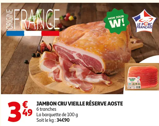 Promotie: Jambon cru vieille réserve
