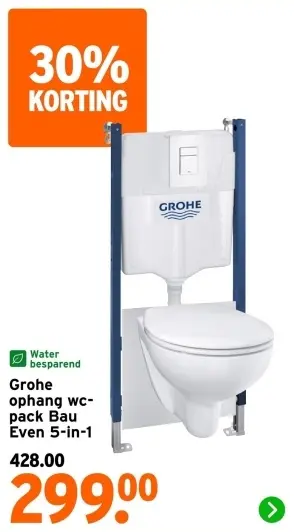 Aanbieding: Ophang wc-pack Bau Even 5-in-1