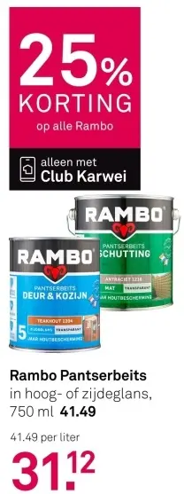 Aanbieding: Pantserbeits in hoog- of zijdeglans