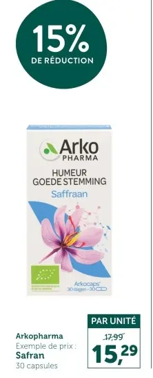 Offre: Humeur Goede Stemming Safran