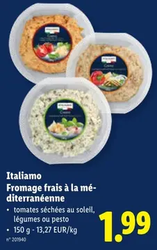 Offre: Italiamo Fromage frais à la méditerranéenne