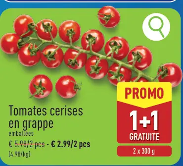 Offre: Tomates cerises en grappe