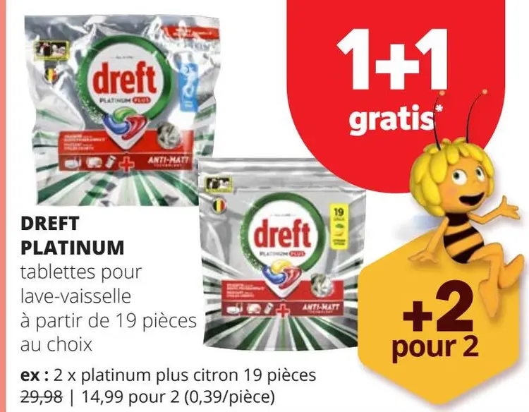 Offre: Dreft Platinum ablettes pour lave-vaisselle