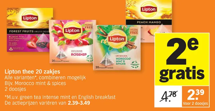 Promotie: Lipton thee