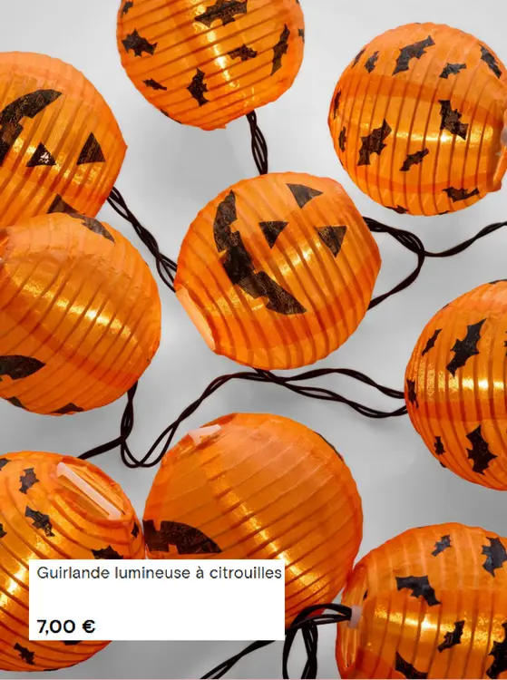 Offre: Primark Guirlande lumineuse à citrouilles