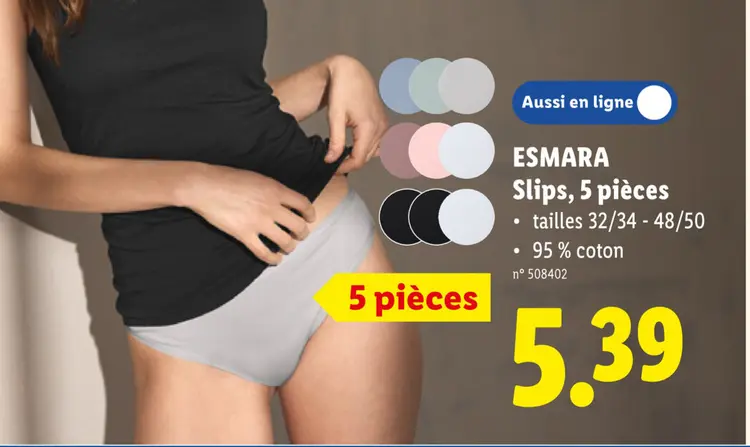 Offre: Slips