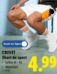Offre: Short de sport