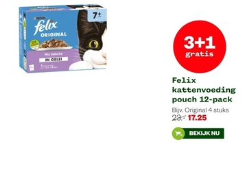 Aanbieding: Felix kattenvoeding pouch 12-pack