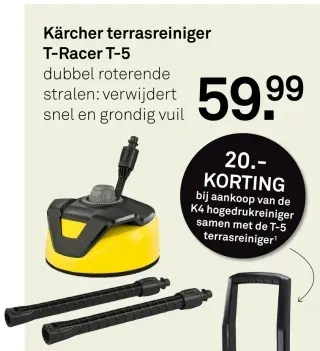 Aanbieding: Terrasreiniger T-Racer T-5