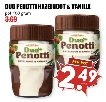 Aanbieding: Duo Penotti hazelnoot & vanille