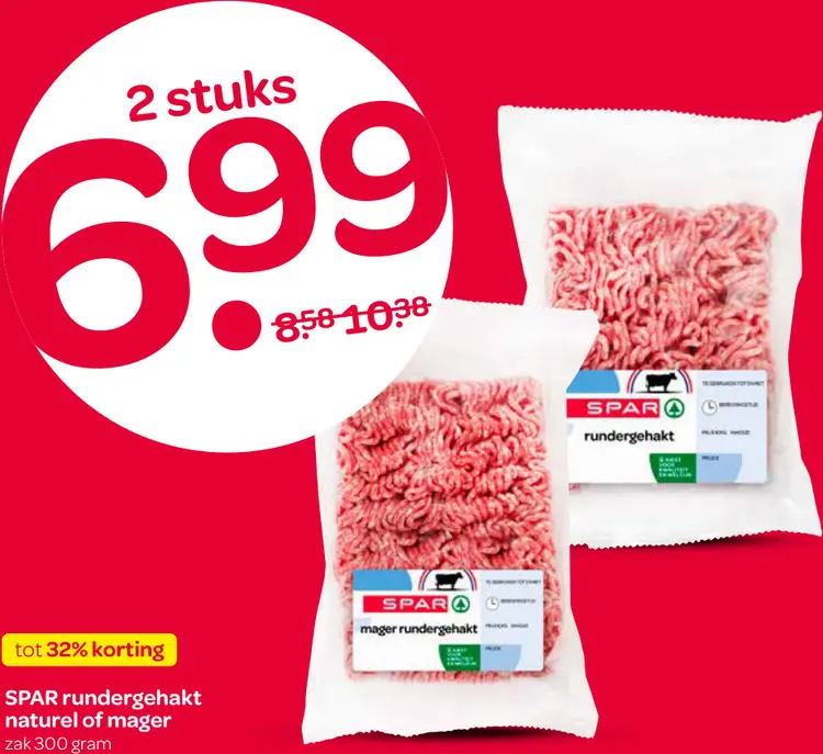 Aanbieding: Rundergehakt naturel of mager
