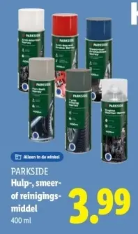 Aanbieding: Hulp-, smeer- of reinigingsmiddel