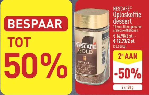 Promotie: Oploskoffie dessert