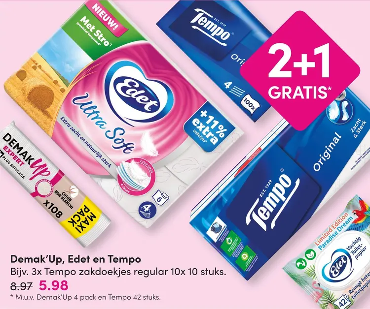 Aanbieding: Demak'Up, Edet en Tempo