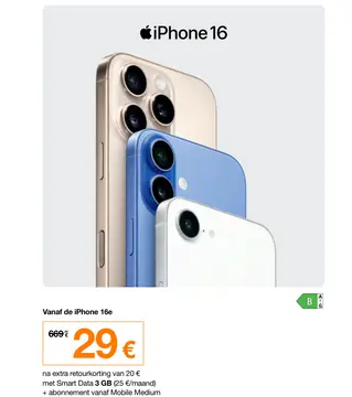 Aanbieding: iPhone 16e