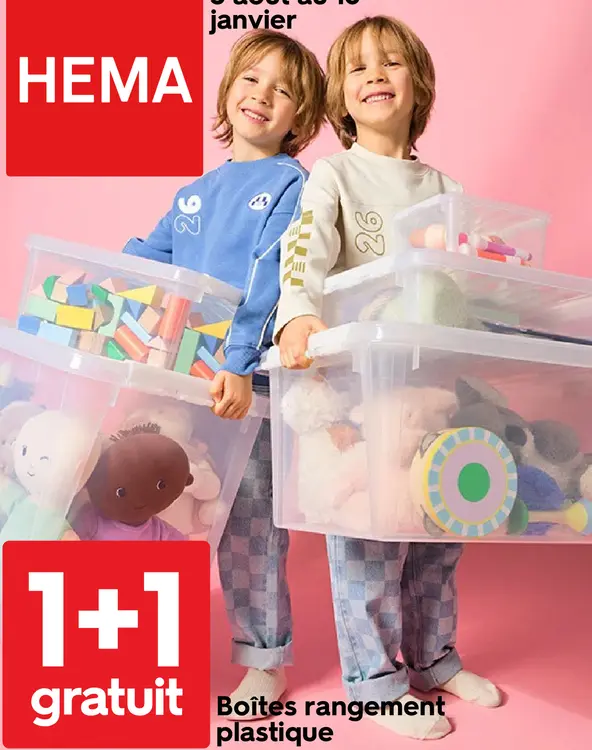 Offre: Boîtes rangement plastique