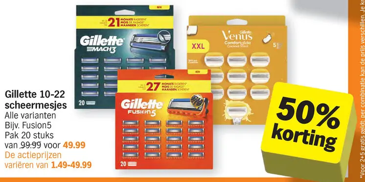 Aanbieding: scheermesjes