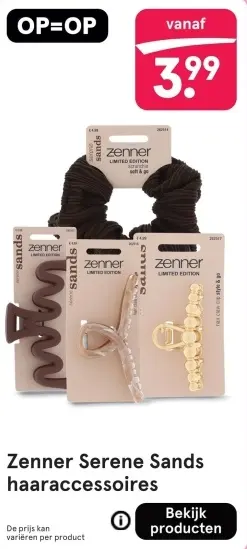 Aanbieding: Zenner Serene Sands haaraccessoires