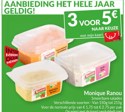 Promotie: Monique Ranou Smeerbare salades
