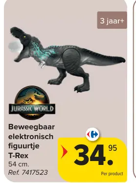Promotie: Beweegbaar elektronisch figuurtje T-Rex