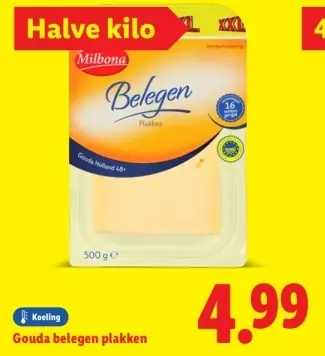 Aanbieding: Gouda belegen plakken