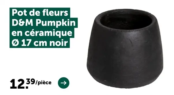Offre: Pot de fleurs D&M Pumpkin en céramique