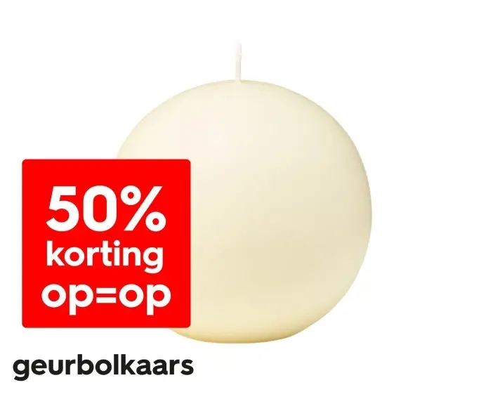 Aanbieding: geurbolkaars