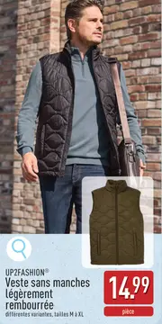 Offre: Veste sans manches légèrement rembourrée