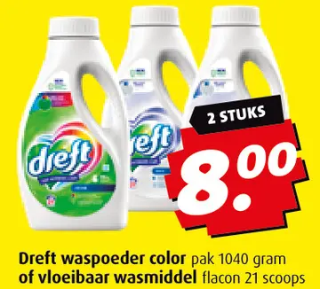 Aanbieding: Dreft waspoeder color pak