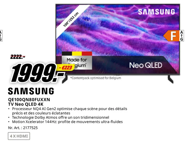 Offre: TV Neo QLED 4K