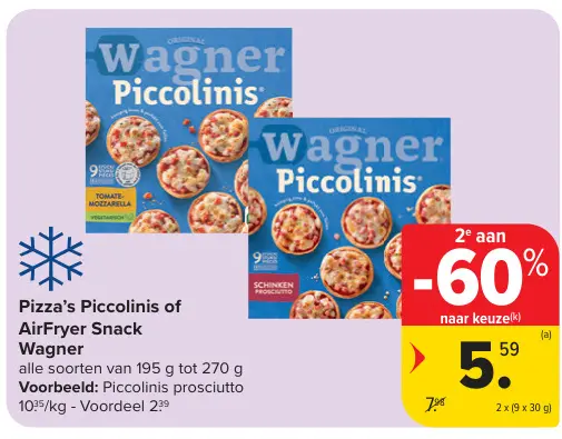Promotie: Pizza's Piccolinis of AirFryer Snack