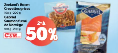 Offre: Crevettes grises Saumon fumé de Norvège