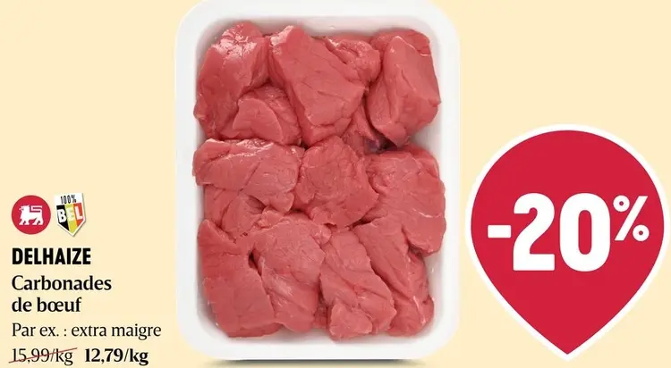 Offre: Delhaize Carbonades de bœuf