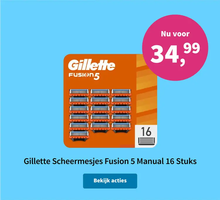 Aanbieding: Gillette Scheermesjes Fusion 5 Manual