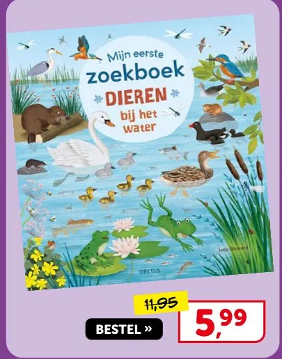 Promotie: Mijn eerste zoekboek DIEREN bij het water