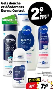 Offre: Gels douche et déodorants Derma Control