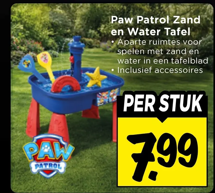 Aanbieding: Paw Patrol Zand en Water Tafel