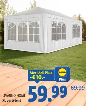 Aanbieding: LIVARNO HOME XL partytent