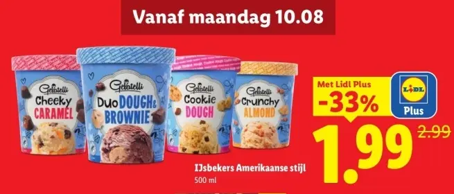Aanbieding: IJsbekers Amerikaanse stijl