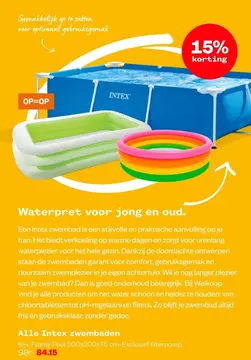 Aanbieding: Intex zwembad