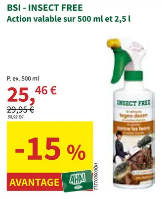 Offre: BSi - Insect free