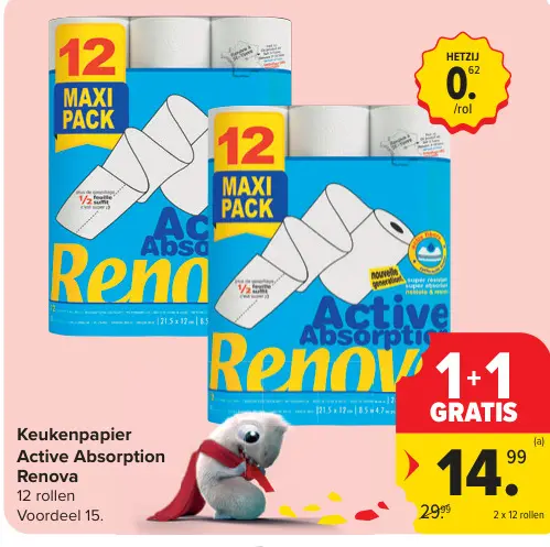 Promotie: Keukenpapier Active Absorption