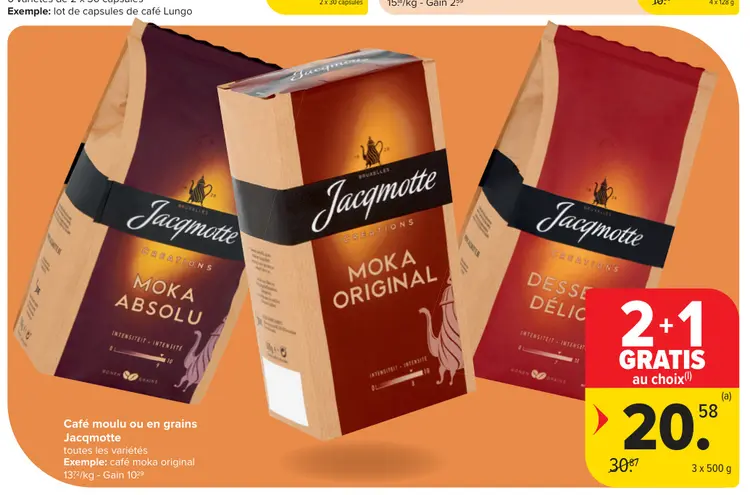 Offre: Café moulu ou en grains