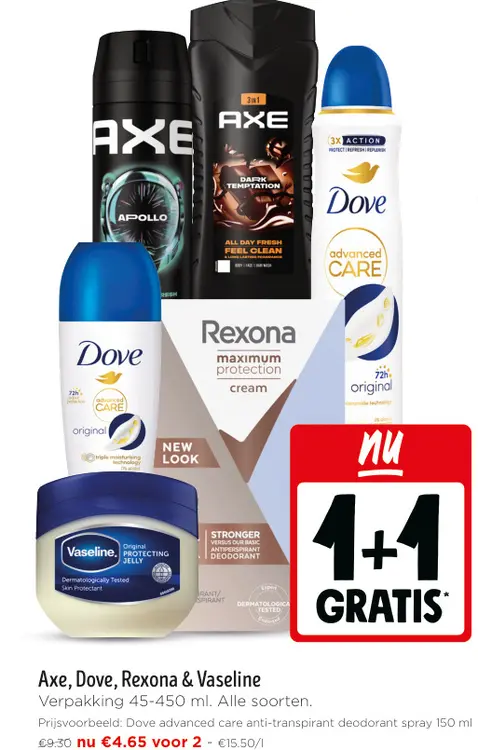 Promotie: Axe, Dove, Rexona & Vaseline