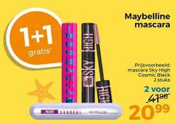 Aanbieding: Maybelline mascara