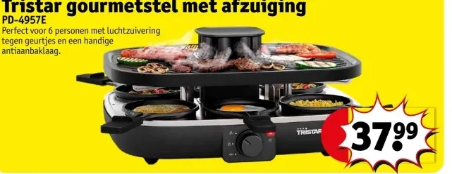 Promotie: gourmetstel met afzuiging