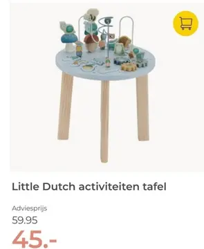 Aanbieding: Little Dutch activiteiten tafel