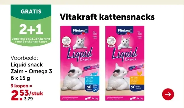 Promotie: Liquid snack Zalm - Omega 3