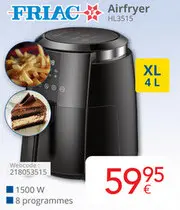 Offre: FRIAC Airfryer HL3515