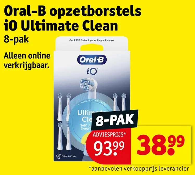 Aanbieding: Opzetborstels iO Ultimate Clean